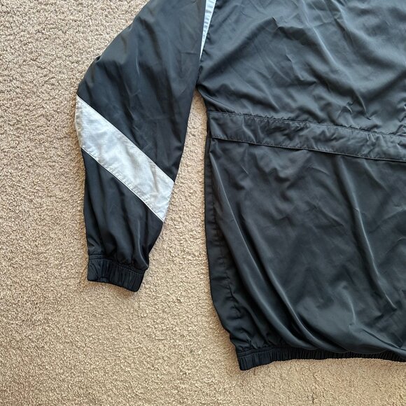 Nike Air Windbreaker Mens Small Half Zip Black Cotton Lined High Neck - Picture 6 of 13